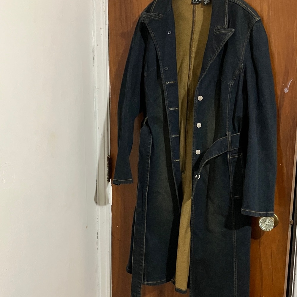 Women’s Dark blue Denim Long  Coat